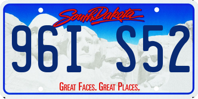 SD license plate 96IS52