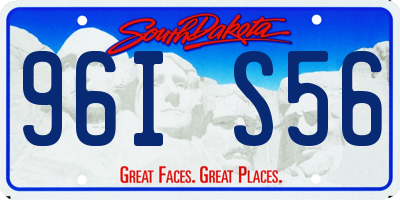 SD license plate 96IS56