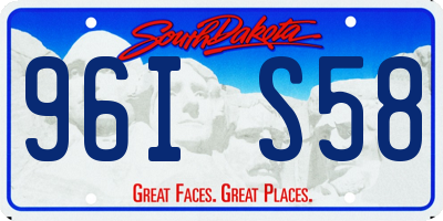 SD license plate 96IS58