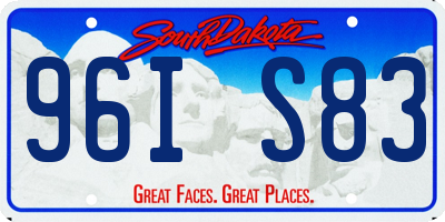 SD license plate 96IS83