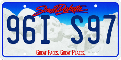 SD license plate 96IS97