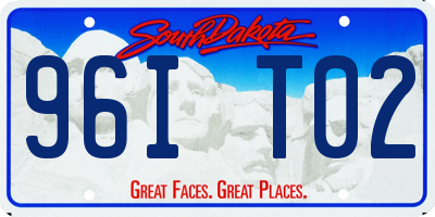 SD license plate 96IT02