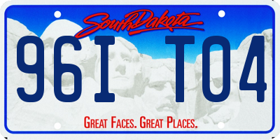 SD license plate 96IT04