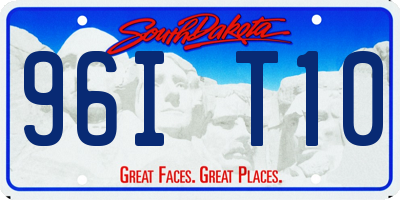 SD license plate 96IT10