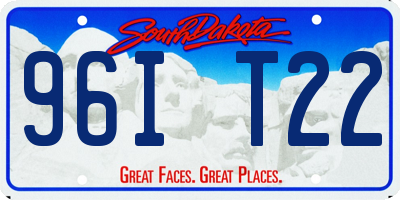 SD license plate 96IT22