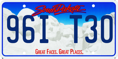 SD license plate 96IT30