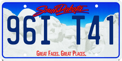 SD license plate 96IT41