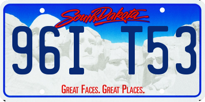 SD license plate 96IT53