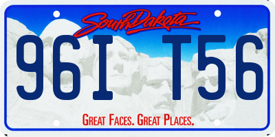 SD license plate 96IT56