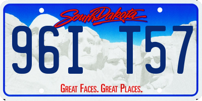 SD license plate 96IT57