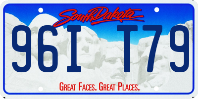 SD license plate 96IT79