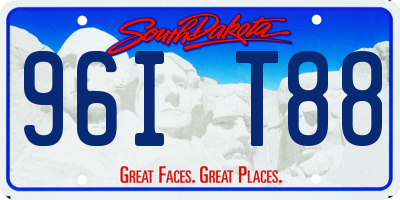 SD license plate 96IT88