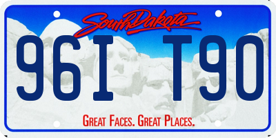 SD license plate 96IT90