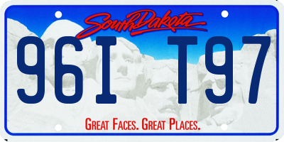 SD license plate 96IT97