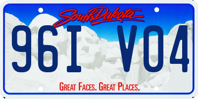 SD license plate 96IV04