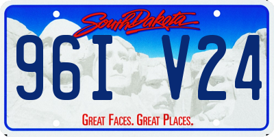 SD license plate 96IV24