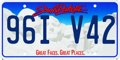 SD license plate 96IV42