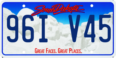 SD license plate 96IV45