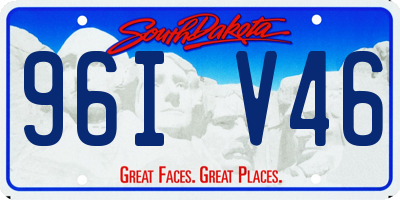 SD license plate 96IV46