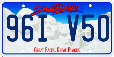 SD license plate 96IV50