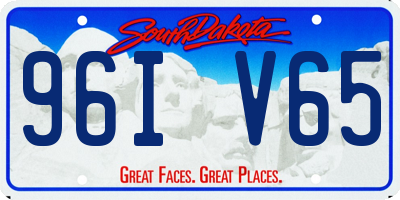 SD license plate 96IV65