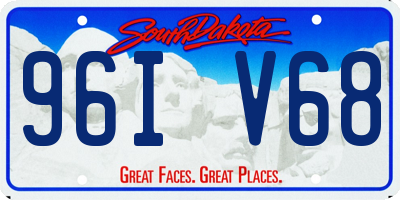 SD license plate 96IV68