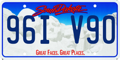 SD license plate 96IV90