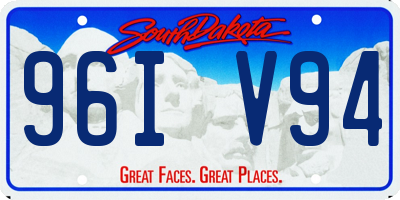 SD license plate 96IV94