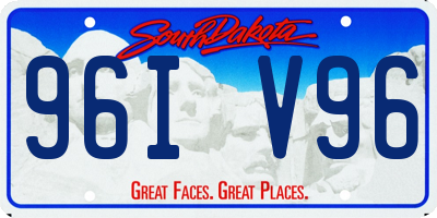 SD license plate 96IV96