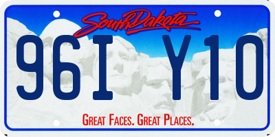 SD license plate 96IY10