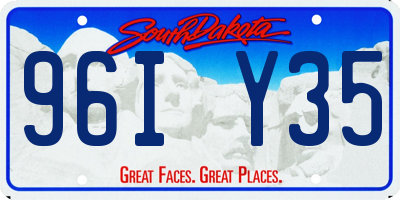 SD license plate 96IY35