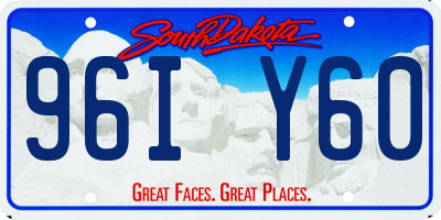 SD license plate 96IY60