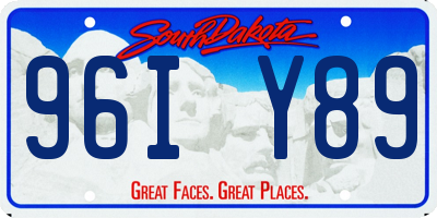 SD license plate 96IY89