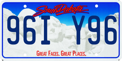 SD license plate 96IY96