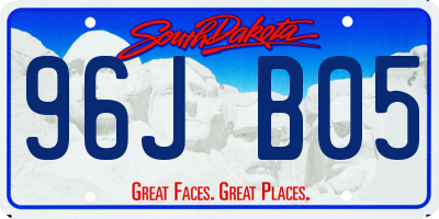 SD license plate 96JB05