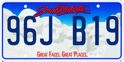 SD license plate 96JB19