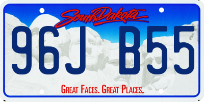 SD license plate 96JB55