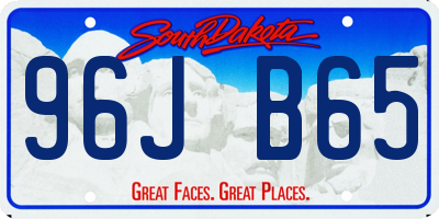 SD license plate 96JB65