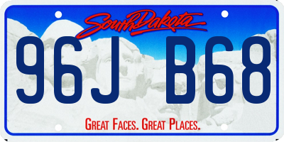 SD license plate 96JB68