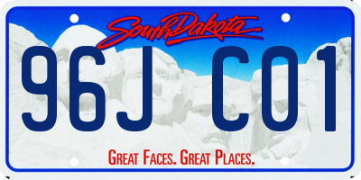 SD license plate 96JC01