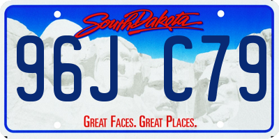 SD license plate 96JC79