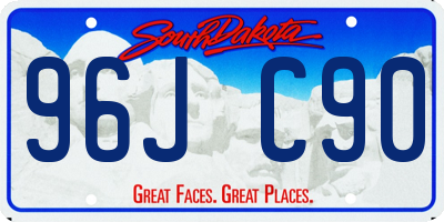 SD license plate 96JC90