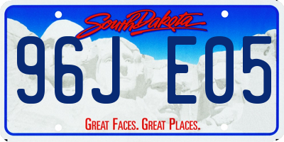 SD license plate 96JE05
