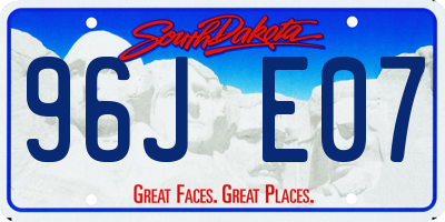SD license plate 96JE07