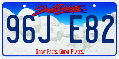 SD license plate 96JE82
