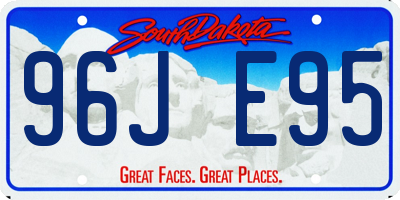 SD license plate 96JE95