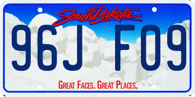 SD license plate 96JF09