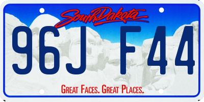 SD license plate 96JF44