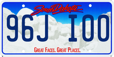 SD license plate 96JI00