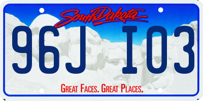 SD license plate 96JI03